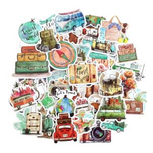 Autocollant scrapbooking stickers voyage gommettes autocollantes scrapbooking voyage stickers scrapbooking stickers ordinateur portable autocollant vintage ordinateur portable (Tarifa United, neuf)