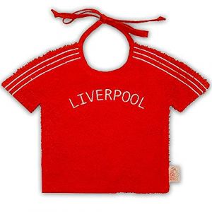 Zigozago - Bavoir pour bébé fait à la main en forme des Football Soccer Liverpool - taille unique (Zigozago, neuf)