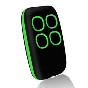 Télécommande portail universelle 4 en 1, télécommande rolling code universel multifréquence de 280 à 868 mhz. Radiocommande portail programmable version mise à jour avec liste de compatibilité (vert) (Soleilx, neuf)