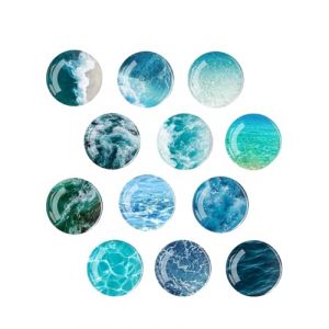 TPZORJX 12 pièces aimants de réfrigérateur - aimants océan pour tableau magnétique, tableau blanc, tableau d'affichage, cuisine, tableaux noirs, cadeau pour enfants et adultes de bureau (Sunlaxy OU, neuf)