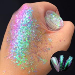 Poudre à ongles réfléchissante, paillon, pigment cristal, poudre chromée, accessoire de décoration pour ongles, accessoire de décoration (DawenYIsheng, neuf)