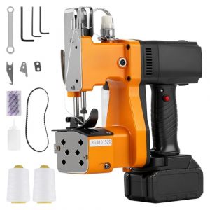 MXBAOHENG Machine &agrave; coudre les sacs tiss&eacute;s avec 1 batterie GK9-890D Machine &agrave; Coudre Portable Sac d'emballage &eacute;lectrique Couture pour Sac tiss&eacute; en Peau de Serpent Sac en Plastique/Papier/Riz (MXBAOHENGFR, neuf)