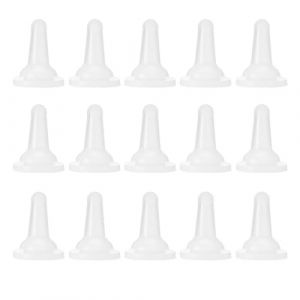 15 pièces Mamelon de biberon pour Animaux de Compagnie Chat Chien Mamelon en Silicone, tétine de biberon pour Chien Chiot Chat Chaton (Minnyan, neuf)