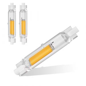 Hsientpe Ampoule R7S LED 78mm 20W Dimmable, R7S Ampoules LED COB, R7S LED 78mm Haute Lumière Remplacer Lampe Halogène 200W, Sans Scintillement, Blanc Chaud 3000K 1000LM, AC 220-240V, Lot de 2 (Hsientpe EU, neuf)