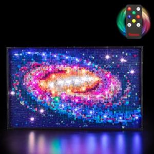BRIKSMAX Lumi&egrave;re pour la galaxie de la Voie lact&eacute;e (version t&eacute;l&eacute;commande) 31212 - Compatible avec le mod&egrave;le de briques Lego Art - Sans kit Lego (SuSenGo Toys, neuf)