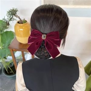 Pinces à cheveux papillon, filet de protection for chignon for femmes, filet à cheveux for infirmière, agent de bord, banque, plaque à cheveux, filet à cheveux, nœud en velours, accessoires for cheveu (YHDXTTKU, neuf)