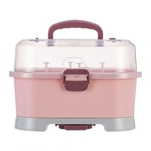 Gacqpli &Eacute;gouttoir &Agrave; Biberons, Rangement Pour S&eacute;choir &Agrave; Biberon, Grand Organisateur De Bo&icirc;te De Rangement Pour Biberon Avec Couvercle, R&eacute;sistant &Agrave; La Poussi&egrave;re Et Amovible (ciwlas, neuf)