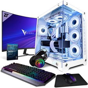 VIBOX SG-IV-216 PC Gamer Complet &bull; 27" &Eacute;cran &bull; AMD Ryzen 7 5700X 4,6 GHz &bull; Nvidia RTX 5080 16 Go &bull; 32 Go RAM &bull; 1 to NVMe M.2 SSD &bull; Windows 11 &bull; WiFi (Vibox Gaming, neuf)