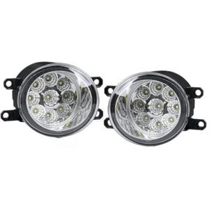 Assemblage de phare antibrouillard pour Toyota Verso 2009 2010 2011 2012 2013 2014 2015 2016 2017 2018,phares antibrouillard pare-chocs avant feux de jour DRL accessoires,c/White A LED (jiaCHENqi, neuf)