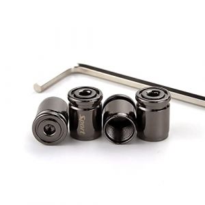 Cimown 4 Pièces Antivol Bouchons ​de Valve Bouchon,Capuchon de Valve Auto,Capuchon de Valve Capuchon de Valve Universel de Rechange pour Voitures, VUS, Camions, Motos (CIMOWN, neuf)