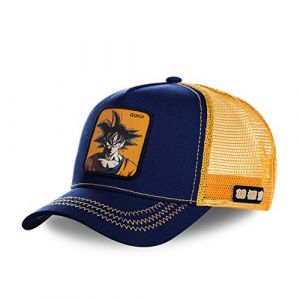 Capslab Casquette Baseball Trucker Dragon Ball Z (San Goku (Bleu/Orange)) (FRENCH MARKET, neuf)