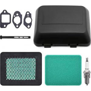 Filtre à Air avec Couvercle et Joint pour Honda GCV160-OHC GCV160 GCV135 GCV190 Tondeuse, JRISBO Moteur Pièces Tondeuse à Gazon GCV 160 Filtre a Air Kit avec Bougie Préfiltre (TUTAF TOOL, neuf)