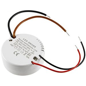 Transformateur LED 230 V ~ vers 12 V = 12 W - Rond - Bloc d'alimentation pour &eacute;clairage LED - &Oslash; x H 55 x 23 mm - Convient pour bo&icirc;tes encastr&eacute;es (eu-bay FR, neuf)