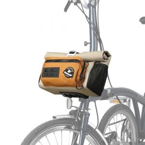 Rhinowalk Sacoche de guidon de v&eacute;lo &agrave; lib&eacute;ration rapide - Pour v&eacute;lo pliant Brompton - Avec bandouli&egrave;re - Housse de pluie (Rhinowalk Official Store, neuf)