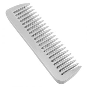 Abaodam Peigne &agrave; Dents Fines Aluminium Lustr&eacute; pour Chiens et Chats Outil de Toilettage pour &Eacute;liminer Pellicules et N&oelig;uds Confortable &agrave; Tenir Adapt&eacute; Au Toilettage Animaux de Compagnie (Asa Jia, neuf)