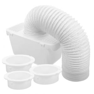 TEHAUX Kit de Ventilation pour S&egrave;che-linge Tambour Tuyau D&rsquo;&eacute;vacuation, Collecteur de Peluches et Bac de Condensation, Compatible S&eacute;choir Linge Int&eacute;rieur, Accessoire D&rsquo;entretien Robuste (Leif Gao, neuf)