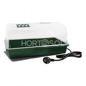 HORTOSOL 20w Mini serre de bouturage chauffante électrique 37,5x24x19 cm (Pflanzen-Exoten, Prix TVA. ​​inclus, neuf)