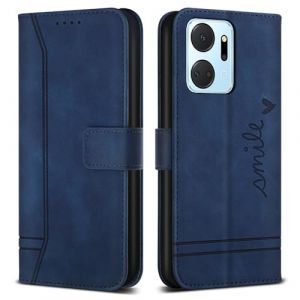 Bravoday Coque pour Honor X7a / Honor X7a, Etui Cuir avec Magnetique, Flip Pochette Housse pour Honor X7a / Honor X7a, Bleu (Bravoday, neuf)