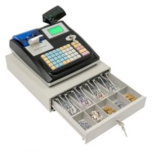 Caisse enregistreuse, Caisse Enregistreuse &eacute;lectronique pour Petite Entreprise, avec Tiroir-Caisse et Double Affichage, pour Les Caissiers des Restaurants et des Supermarch&eacute;s (RAGKTHH, neuf)