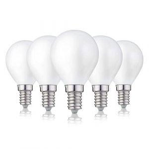 hellum Lot de 5 ampoules LED E14 - Blanc chaud - E14 - 2,5 W - Remplace les ampoules à incandescence de 25 W - 2700 K et 250 lm - En forme de goutte - G45 (Hellum Direkt, neuf)