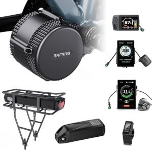 BAFANG 750W 48V 36V 250W BBS01B BBS02B BBS-HD Kit Moteur Pedalier avec Batterie Optionnelle et Écran LCD, Kit de Conversion Moteur Central pour Vélo de Montagne, Route, Banlieue avec BB 68-73MM (Lascycle-EU, neuf)