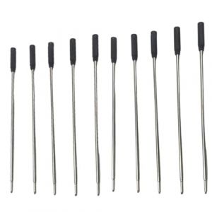 Lot de 10 recharges d'encre noire pour stylos à bille Cross - 11,5 cm - Recharges de stylo à bille Cross - Recharge en métal à pointe moyenne remplaçable - Recharge d'encre avec pointe fine de 1 mm (mingzhifx, neuf)