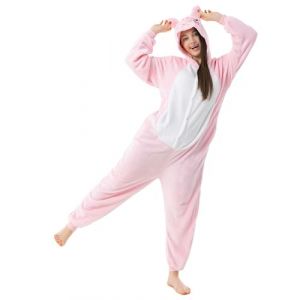 Katara 1744 - Grenouill&egrave;re Combinaison pour Adultes Tenue de Nuit Pyjama Kigurumi - Taille S 145-155cm Cochon (Corimori (Envoi rapide), neuf)