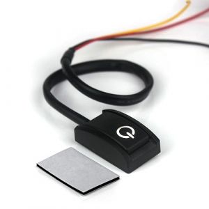 Switian Commutateur Adhésif Voiture 12V DC 200mA avec LED - Interrupteur ON/OFF Auto Collant sans Perçage, Double Face Intégré pour Bricolage/Moto/Camping-car (Ytian, neuf)