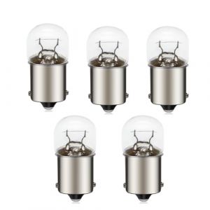 SOFOC 1156 BA15S R5W Clignotant Feux De Freinage Feux De Recul Pour Voiture/Moto T16 Ampoule 12V 5W Blanc Chaud 5Pcs (Sofoc-EU, neuf)