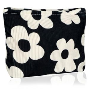 JYNVO Trousse de Maquillage, Pochette Maquillage, Trousse de Toilette Portable Voyage pour Femme,Multi-Fonctionnelle Sac à Cosmétiques à Glissière, Trousse de Toilette Femme, Noir (ROBFLOR MARKET CARS, neuf)