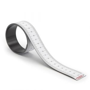 Ruban &agrave; mesurer magn&eacute;tique 1 m&egrave;tre I Ruban magn&eacute;tique flexible I blanc I R&egrave;gle I Ruban de marquage magn&eacute;tique Outil flexible I Ruban &agrave; mesurer 100 cm x 3 cm I Adh&egrave;re aux surfaces m&eacute;talliques I mag203 (easydruck24, neuf)