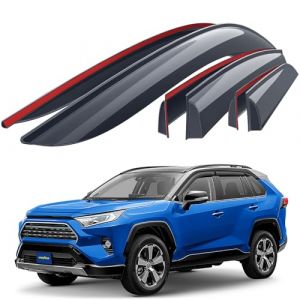 Goodyear Adhésif Déflecteurs d'air Compatible avec Toyota RAV4 2019-2025 XA50 (MK5) - Déflecteur d'air, Fenêtre, Deflecteur pour Auto - Protection Soleil&Pluie - Installation Facile - 6Pc S (Kleeblatt GmbH, neuf)