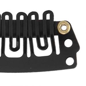 Vomeko 1000pcs bag 2.8U Hair Clips,Wig Clips,Iron Snap Clips Hair Extensions Wigs Hair Clip Accessories (Black) (ziyangyang, neuf)