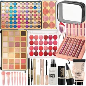 Hoorayeah Coffret Maquillage Femme - Malette Maquillage Avec 2 Palettes D'Ombres à PaupièRes SurdimensionnéEs - Portable Make Up Kit Pour Ados Et Adultes (HOORayeah, neuf)
