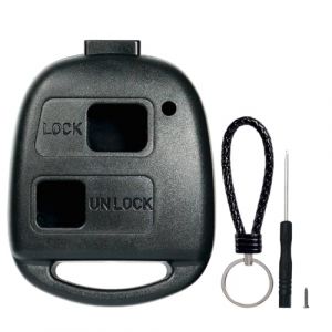 SUPALAND Coque Cl&eacute; 2 Boutons Compatible pour Toyota Yaris Corolla Avensis RAV4 Celica Camry Echo Prado, T&eacute;L&eacute;Commande Coque Voiture-sans Lame. (EUSUPALAND, neuf)