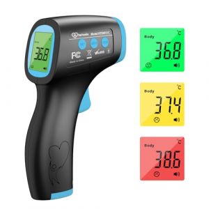 Thermomètre Frontal Lcd , Termometre Médical Infrarouge, Thermometre Sans Contact pour Adultes Bebe Enfants, Thermometre Digital avec Lectures Précises et Instantanées, 50 Mémoires (hetaida EU, neuf)