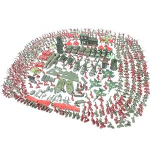 Uposao 519Pcs Ensemble De Jouets De Modèle De Soldat Militaire, Ensemble De Jeu Militaire pour Enfant avec Soldats, Tanks, Avions, Drapeaux, Soldat Figurines Set Modèle Cadeau pour Enfants & Garçons (Uposao, neuf)