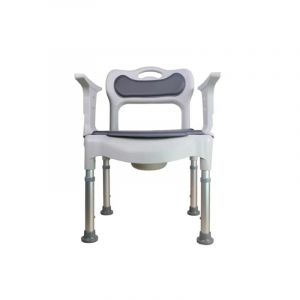 PLUS SANT&Eacute; &ndash; Chaise garde-robe SILLAGE 3-en-1 | fauteuil garde-robe, chaise de douche & sur&eacute;l&eacute;vateur WC, hauteur r&eacute;glable 42&ndash;54,5 cm, aluminium anticorrosion | 54&times;50 cm | 5,2 kg | 130 kg (PLUS SANTE, neuf)
