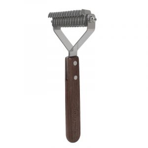 R&acirc;teau King &agrave; 14 lames pour sous-poils d'animaux domestiques, peigne de toilettage pour chien, brosse &agrave; d&eacute;caper, peigne d&eacute;m&ecirc;lant pour animaux de compagnie, outil de toilettage pour chiens et chats (fengzhitong store, neuf)