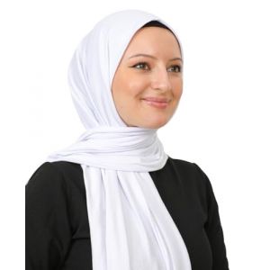Prien Foulard Hijab Pour Femme, Robe De Priere, Bonnet Moderne En Jersey Doux, Turban Musulmane Turque, Abaya De Prière Haut De Gamme, Cadeau Omra, Ensemble Hijab (Blanc) (Prien Online (FR), neuf)