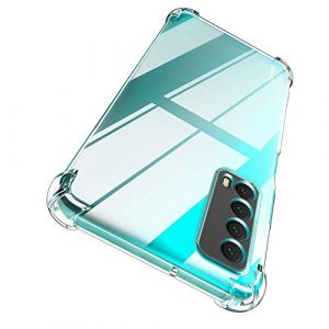 Garegce Coque Huawei P Smart 2021, 2 x Verre trempé Protecteur écran, Transparente Silicone Souple TPU Coque P Smart 2021, Antichoc Protection Coque Huawei P Smart 2021-6.67 Pouces - Transparente (Catynore, neuf)