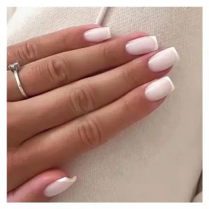 Faux Ongles Lot de 24 faux ongles tendance &agrave; pression, t&ecirc;te carr&eacute;e courte, motif l&eacute;opard vert, couverture compl&egrave;te(Color49) (chenzhiying5188, neuf)