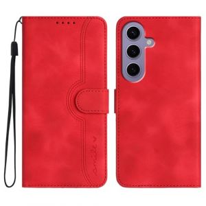 Bxithnr Coque pour Samsung Galaxy S24 Clapet Housse en Cuir PU Etui à Rabat Pochette de Portefeuille [Fonction Support] [Fermeture Magnétique] [3 Fentes] pour Samsung Galaxy S24 - Rouge (HEROME, neuf)