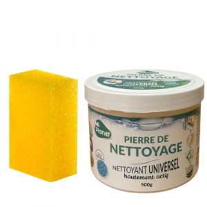 Pierre Blanche de Nettoyage (500 g) | Argile Blanche pour Nettoyage Multi-Usages | Nettoie, Fait Briller et Prot&egrave;ge + &Eacute;ponge Offerte | Effet Hydrofuge | Toutes les Surfaces (SOLUCIONES CON QU&Iacute;MICA, neuf)