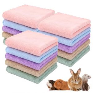 Lot de 15 couvertures en polaire pour animaux de compagnie, cochons d'Inde, 35 x 75 cm, pour lapin, hamster, lapin, chinchilla, &eacute;cureuil (ShopHop Business, neuf)