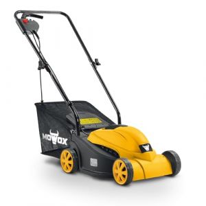 MOWOX POWER Tondeuse Électrique Petite, 1000W, Largeur de Coupe de 32 cm, Tondeuse avec Réglage de Hauteur sur 3 Positions, Guidon Pliable, Sac de Ramassage de 30L (DAYE Official Store, neuf)