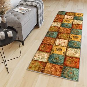 HaiTaoSy Tapis Cuisine Antiderapant Design 50 x 160cm, Tapis Couloir Antid&eacute;rapant et Lavable, r&eacute;tro (Life- Home, neuf)