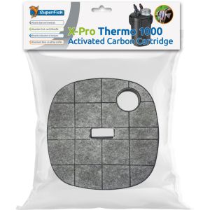 Superfish X-Pro Thermo 1000, 1500 et 2000, Set de Filtration, Mousse Pr&eacute;filtre et Cartouche de Charbon Actif (Charbon X-Pro Thermo 1000) (L'Aquarium, neuf)