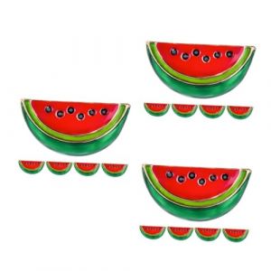 Healvian 3 Ensembles Broche Past&egrave;que En Forme D'&Eacute;pingle &Agrave; Revers Accessoires Tranches De F&ecirc;te Pince &Agrave; Col De Chemise Pince &Agrave; Cardigan De Dessin Anim&eacute; Pinces &Agrave; 5 pi&egrave;ces * 3 (Le Sengyu, neuf)