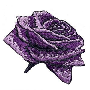 2 pièces roses violettes Broderie Patch Thermocollant, Ecusson à Coudre, Badge Brodé, Broderie Autocollant Patches Ecusson à Coudre pour Décor Patches DIY Rideau Sacs Chapeaux (NEKOMARUKE, neuf)